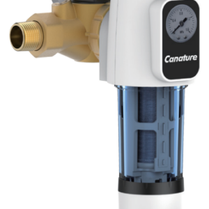 Filtr na vodu s manometrem a proplachem vč. redukčního ventilu, 3/4" 40µm, průtok 3m³/h