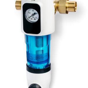 Filtr na vodu s manometrem a proplachem, 3/4" 40µm, průtok 3m³/h